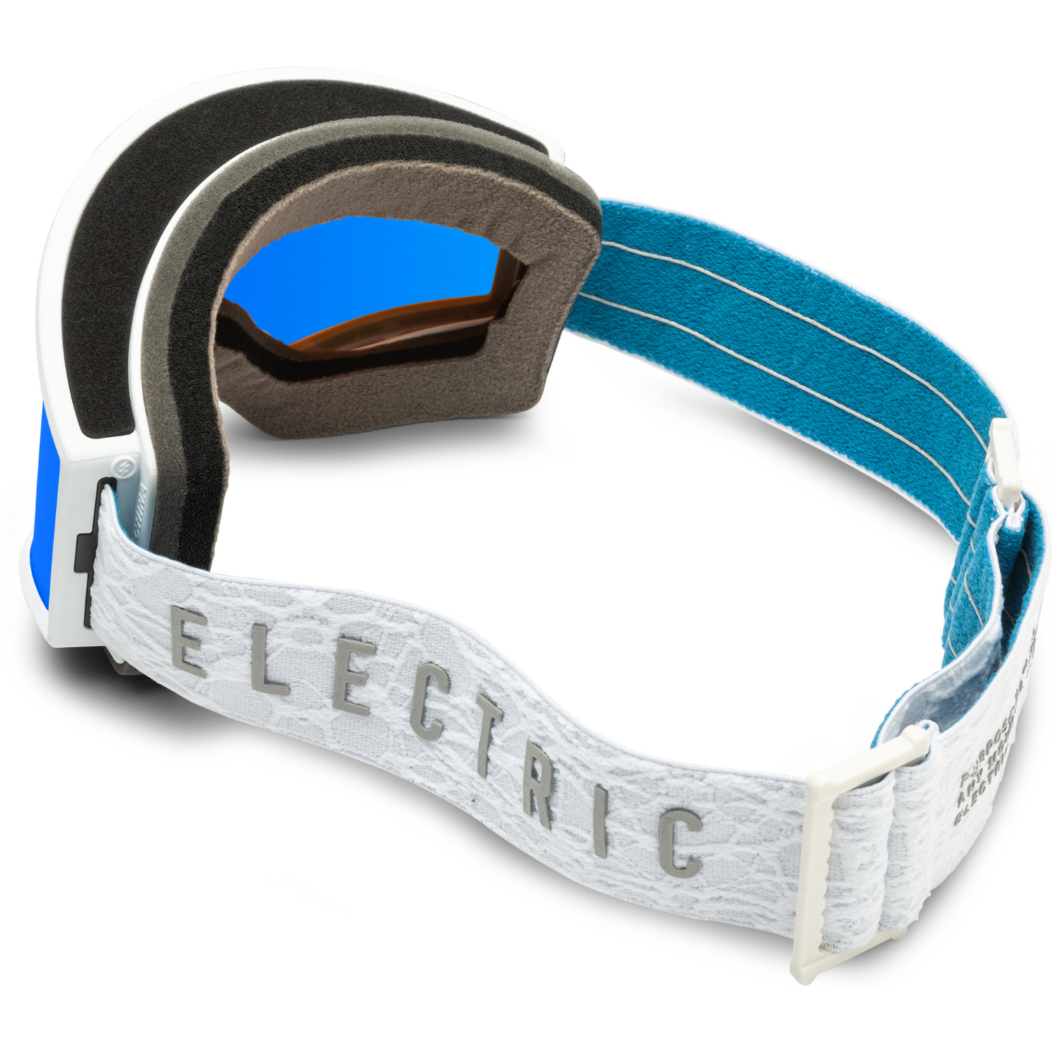 Matte White Nuron/Blue Chrome