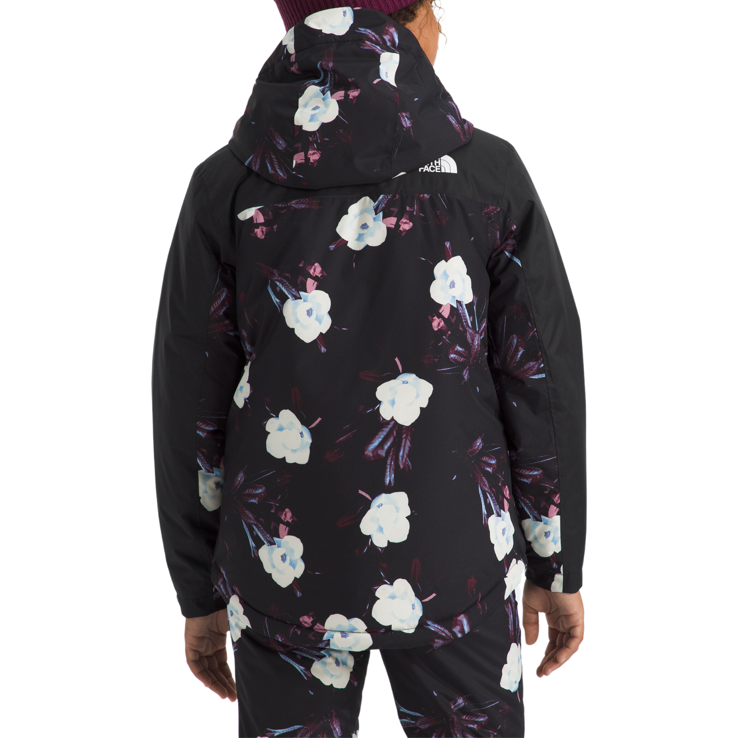 TNF Black Winter Flowers Print