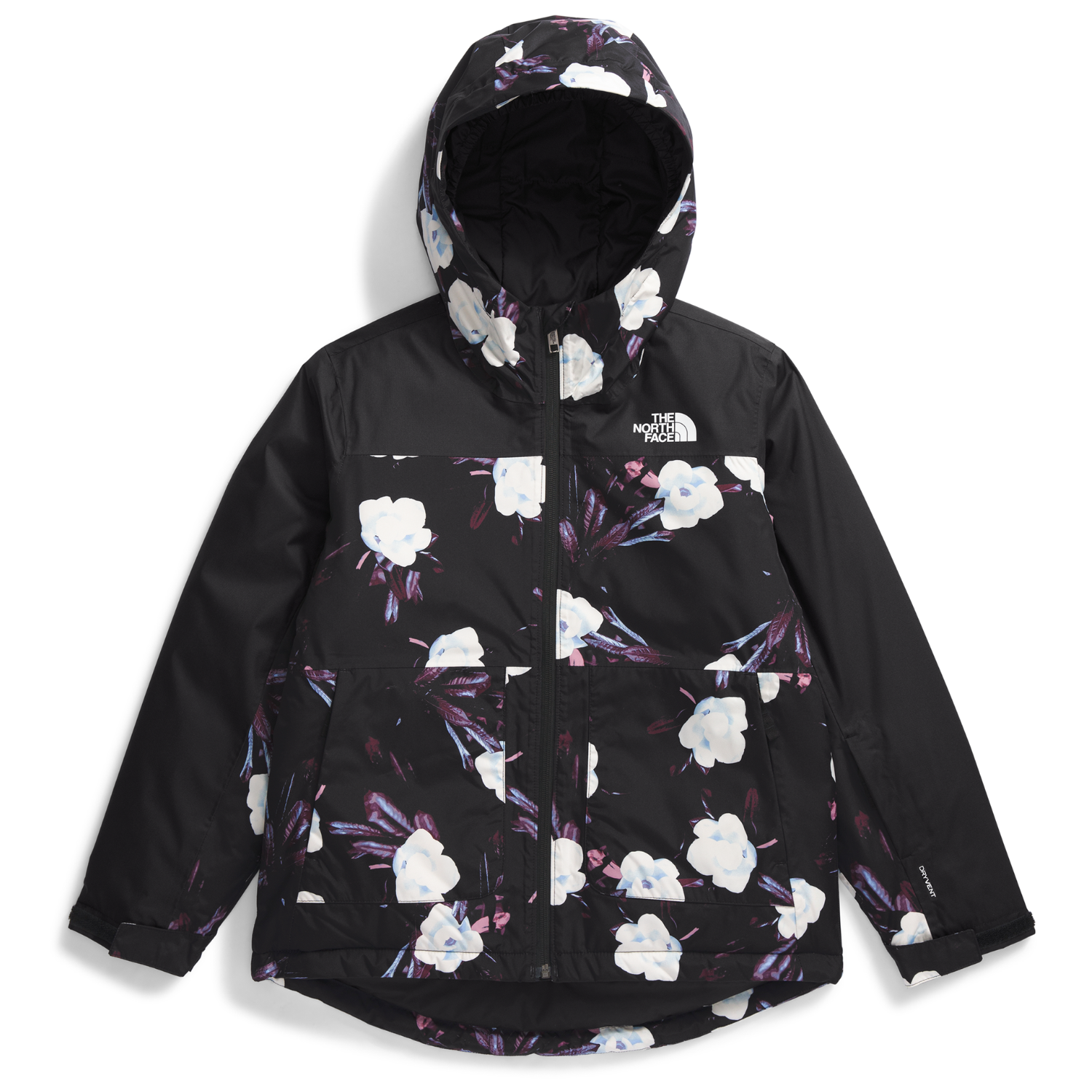 TNF Black Winter Flowers Print