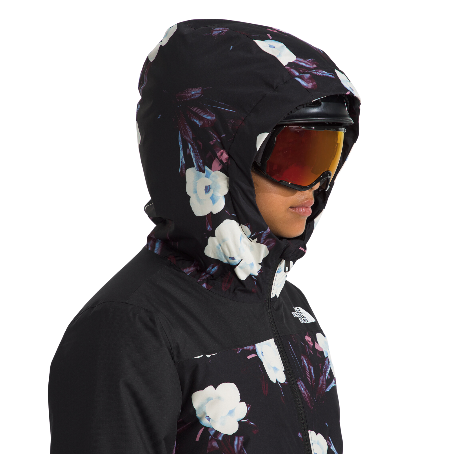 TNF Black Winter Flowers Print