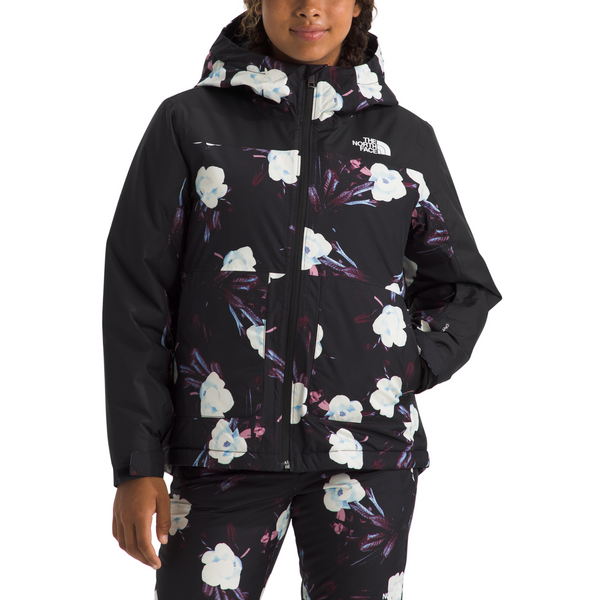TNF Black Winter Flowers Print