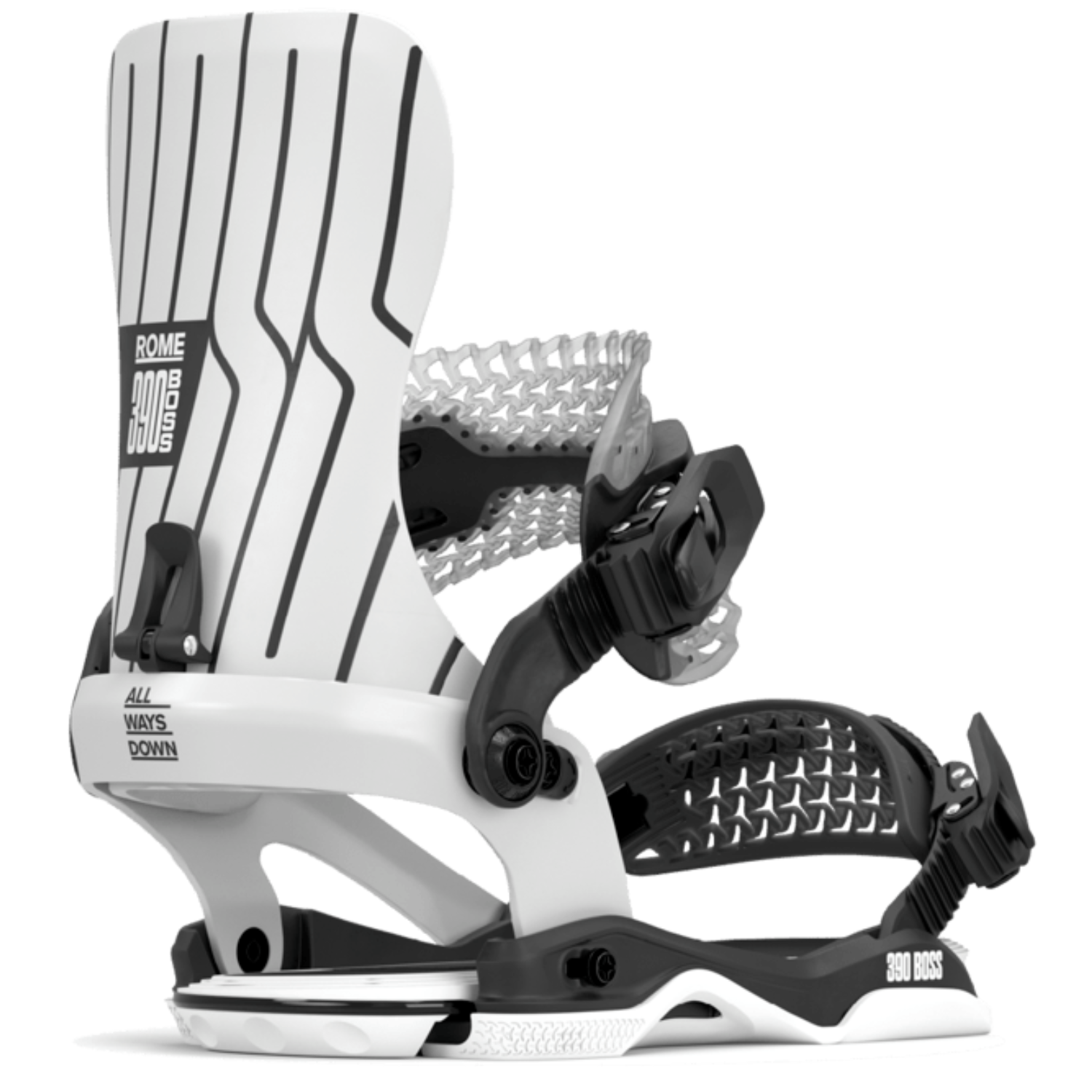 rome 390 boss snowboard bindings 2026 Rome 390 Boss AW Bindings – Smooth Flex, Surfy Control