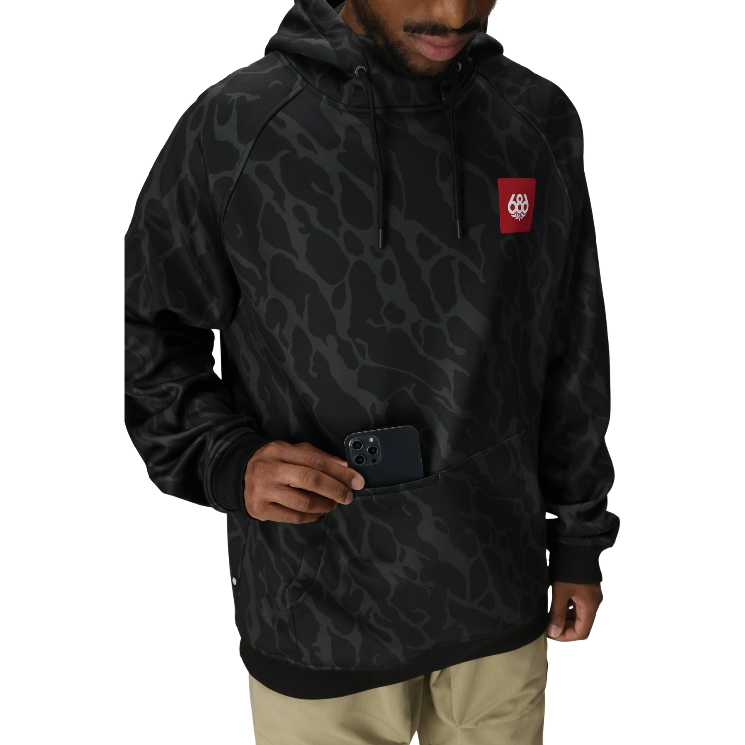 BLACK FRACTURE PRINT