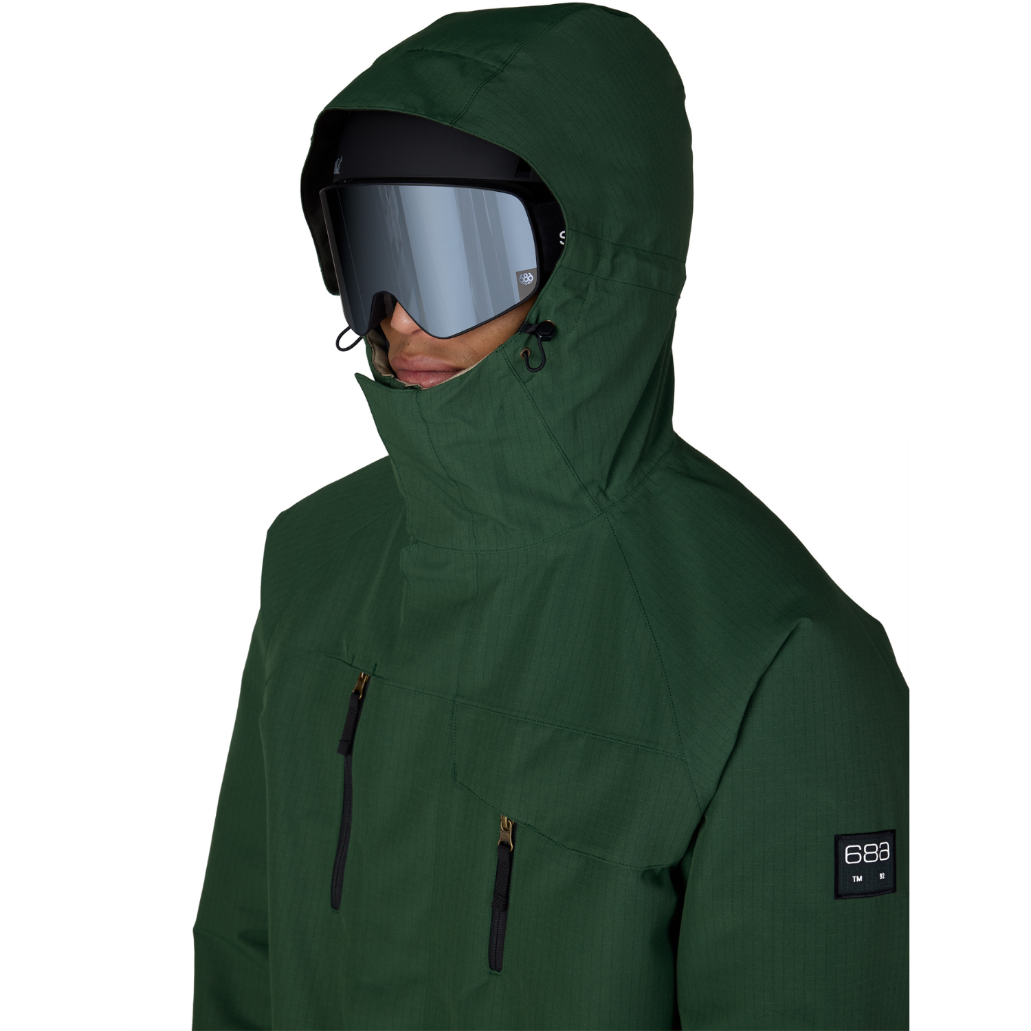 MOSS GREEN RIPSTOP COLORBLOCK