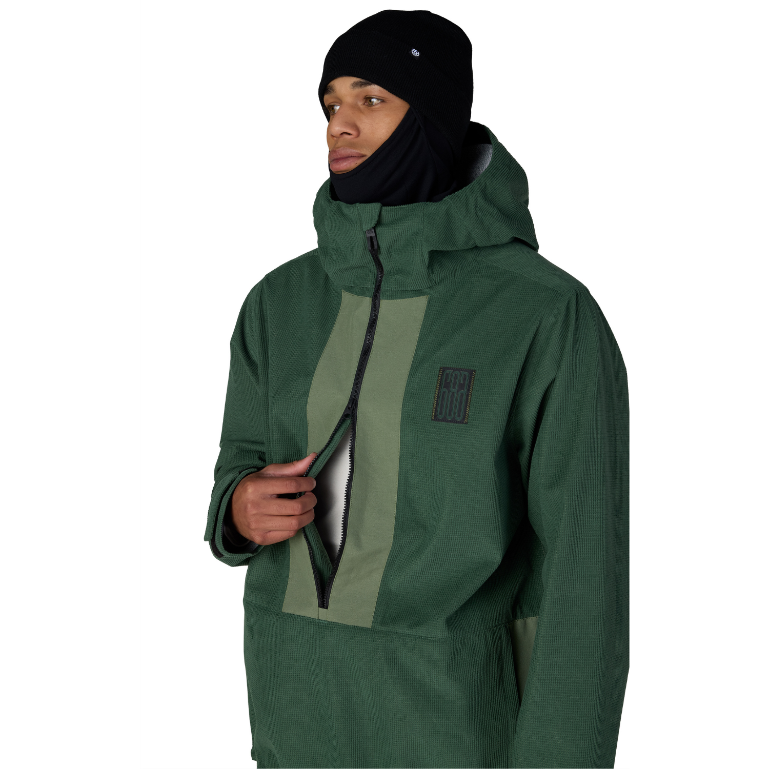 MOSS GREEN GRID CORDUROY