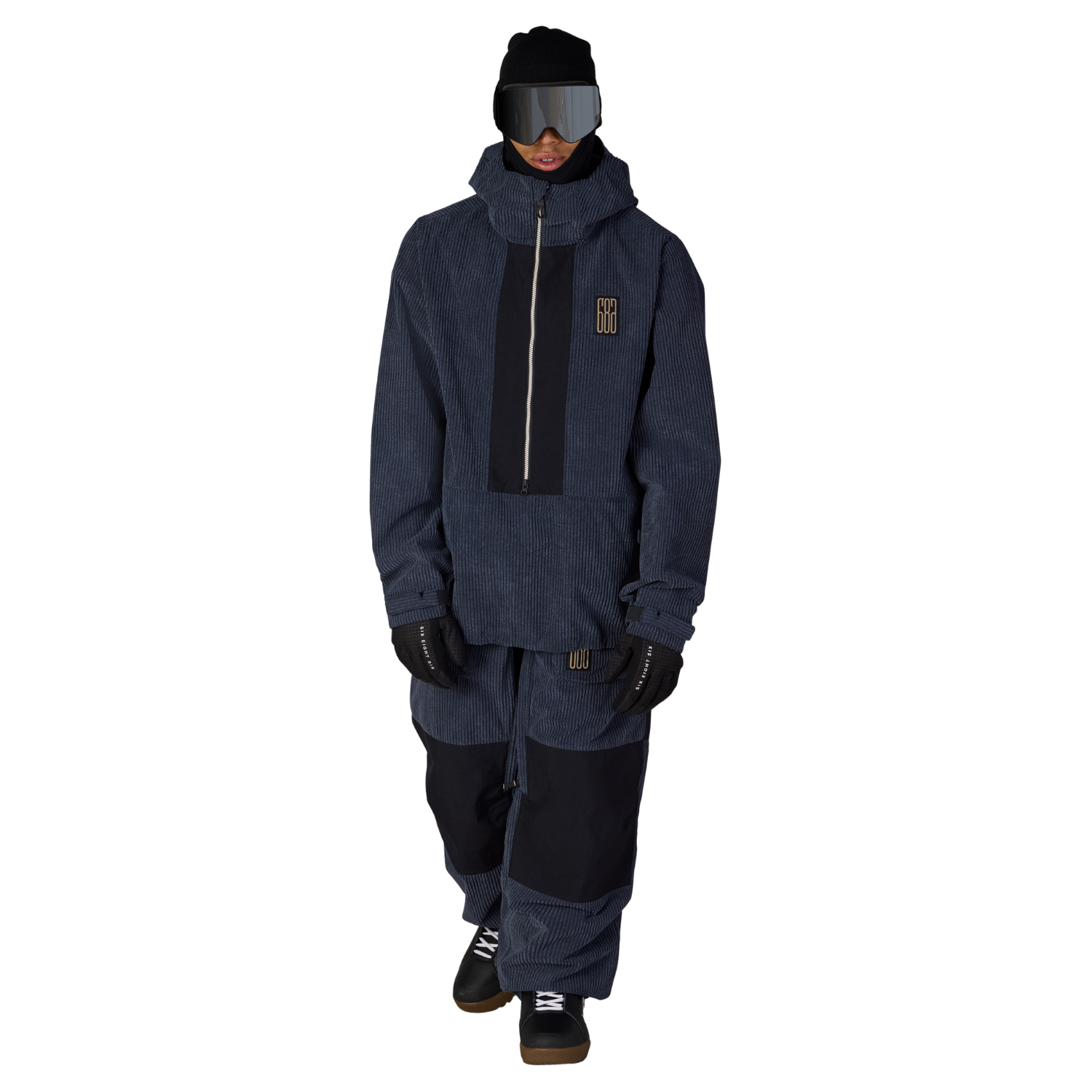 NAVY WIDE WALE CORDUROY