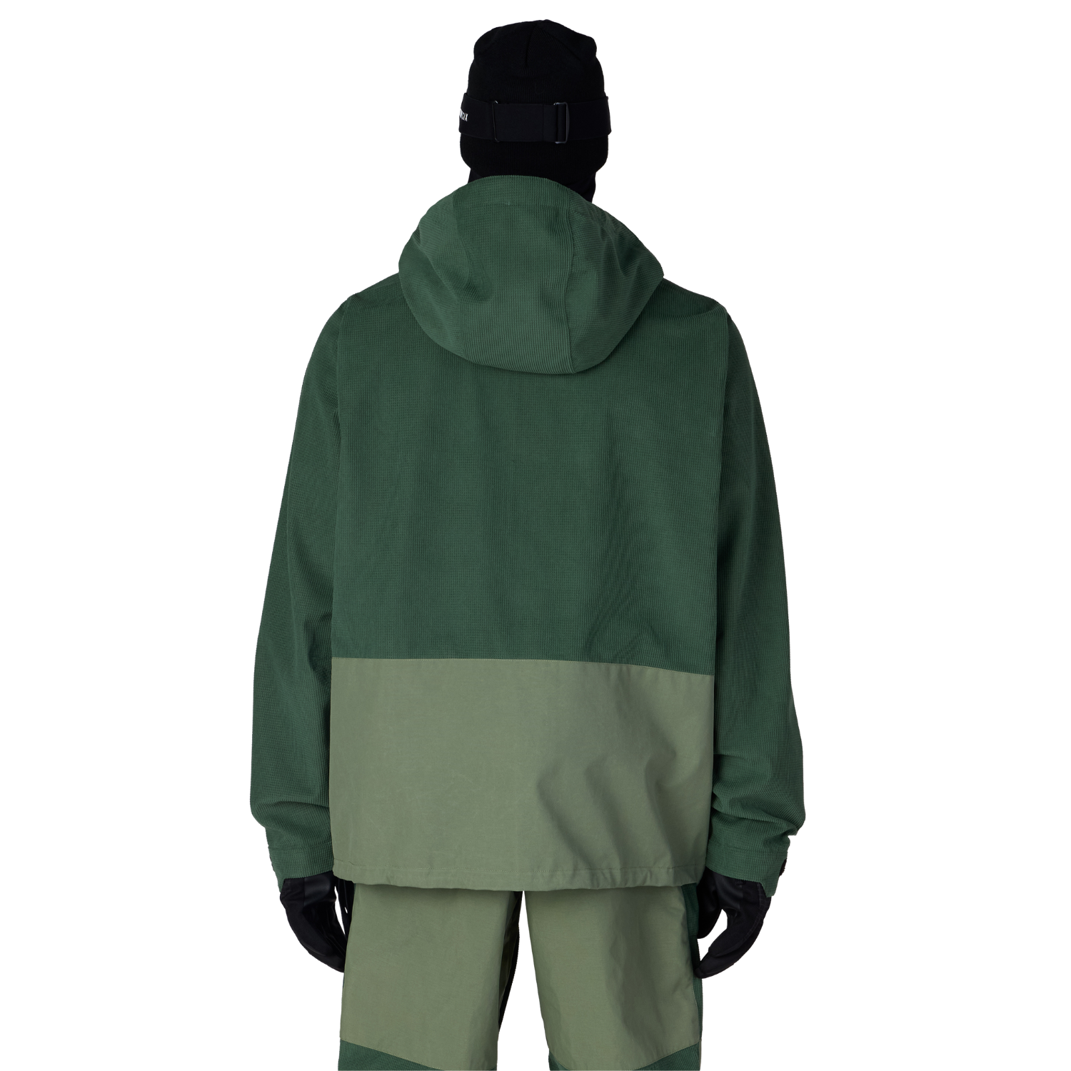 MOSS GREEN GRID CORDUROY