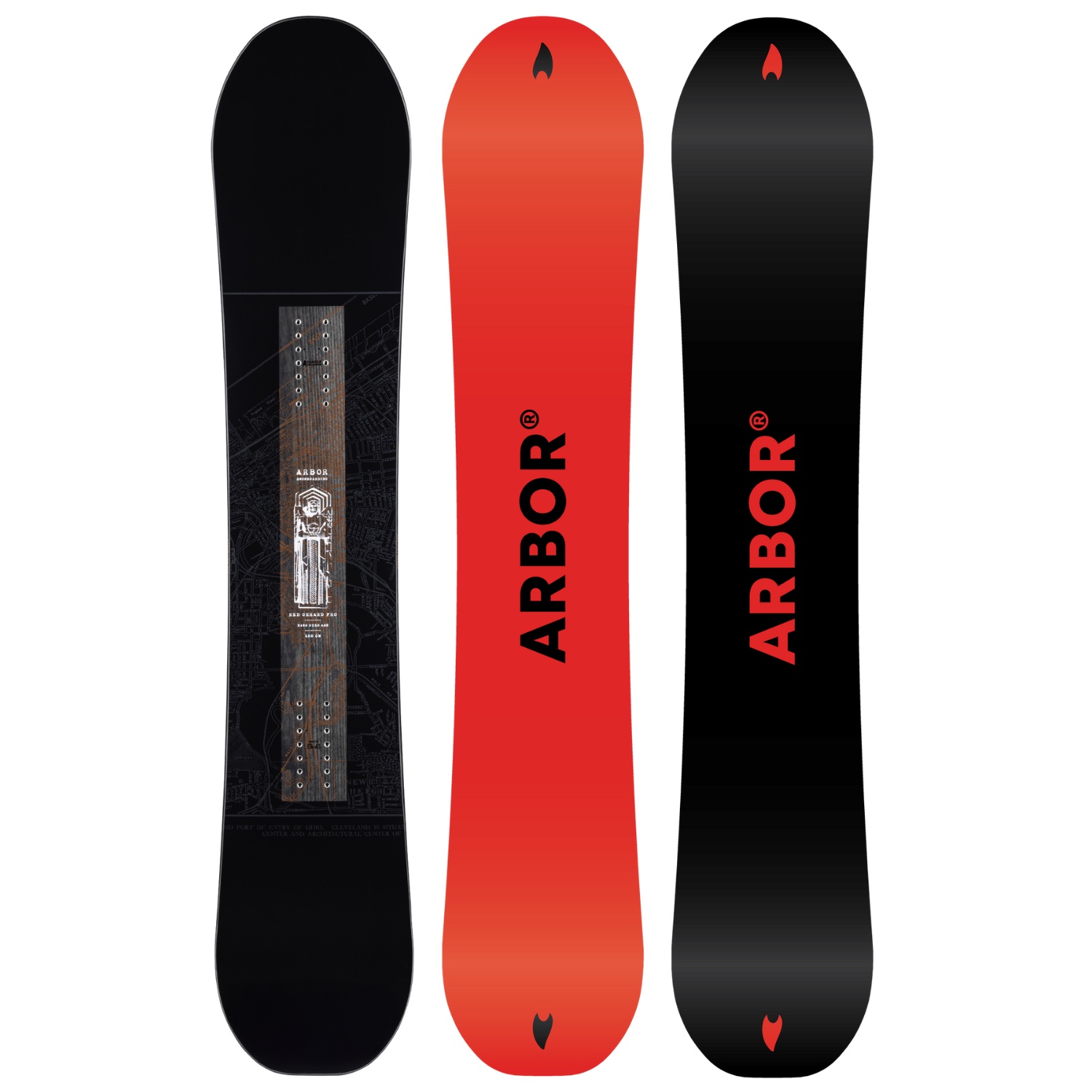 Arbor Red Gerard Pro Snowboard 2027 - Men's