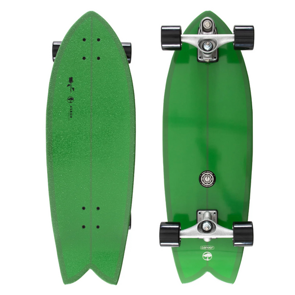 Arbor X Carver Black Rose Surfskate Complete