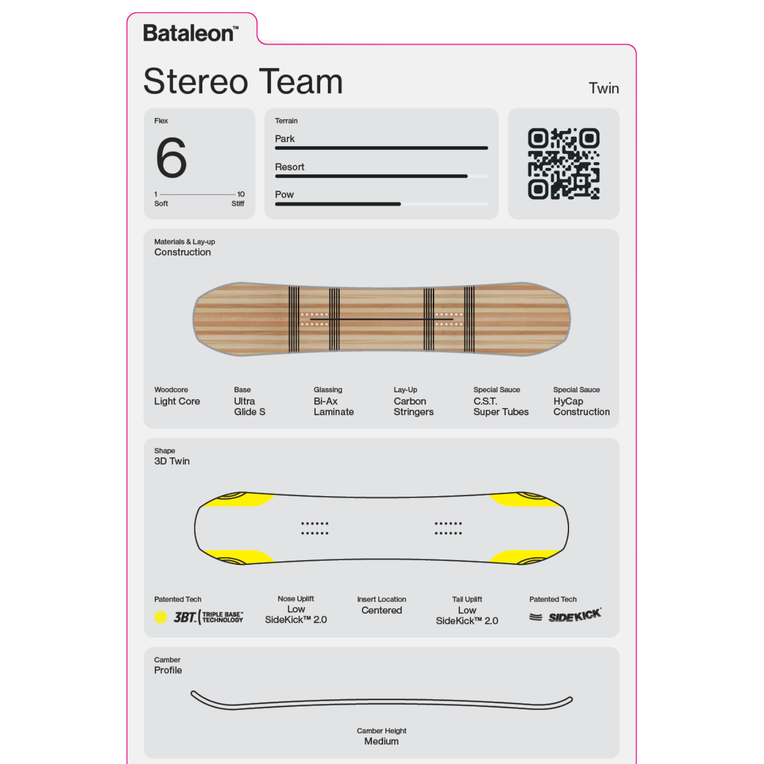 Bataleon Stereo Team Snowboard 2027 - Men's