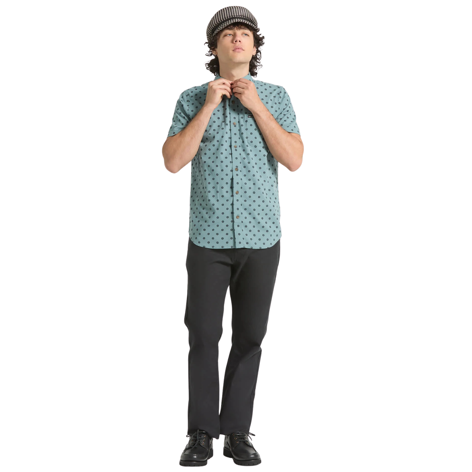 Brixton Charter Print Woven Button Up Shirt - Men's