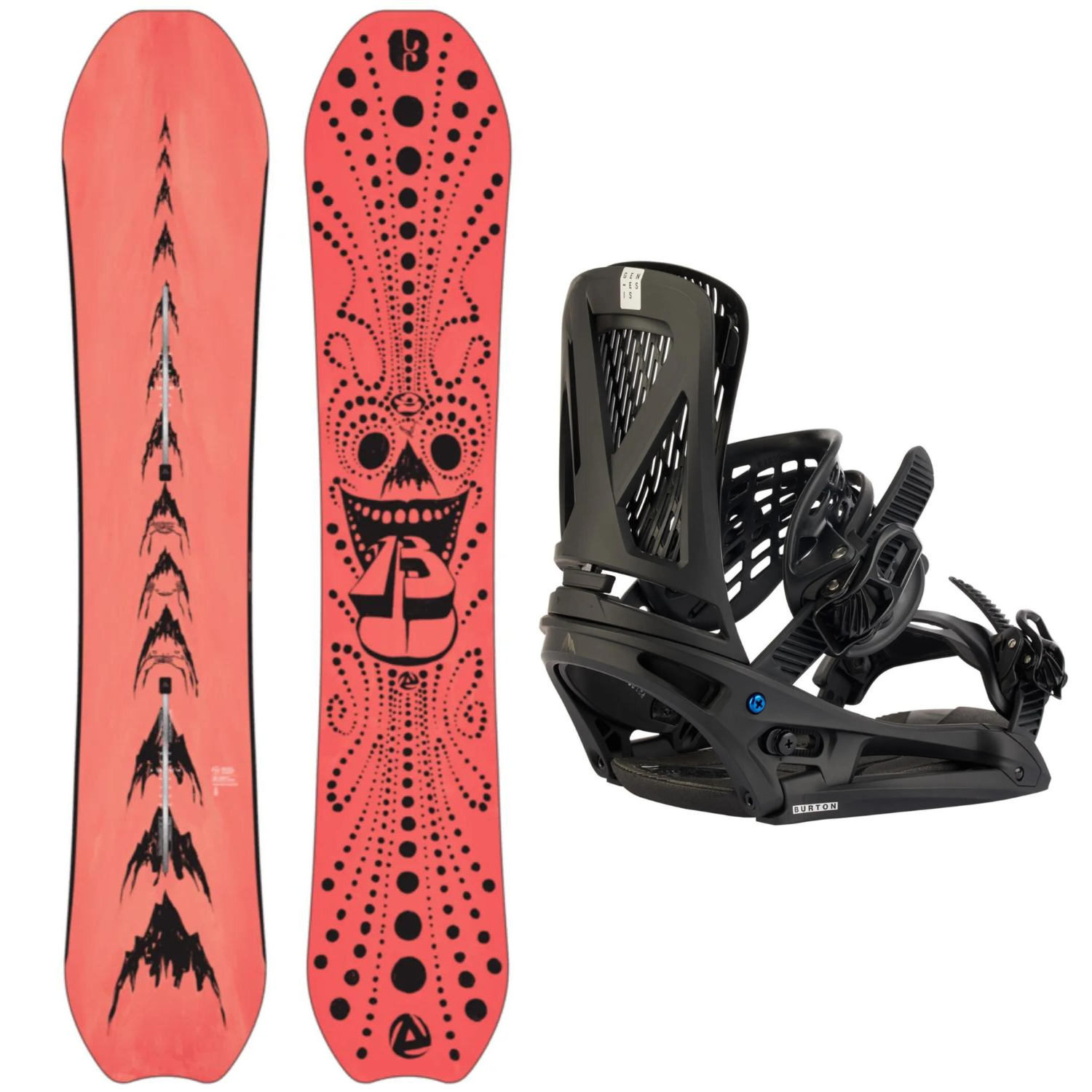 2024 Burton Deep Thinker Snowboard Burton Genesis EST Bindings