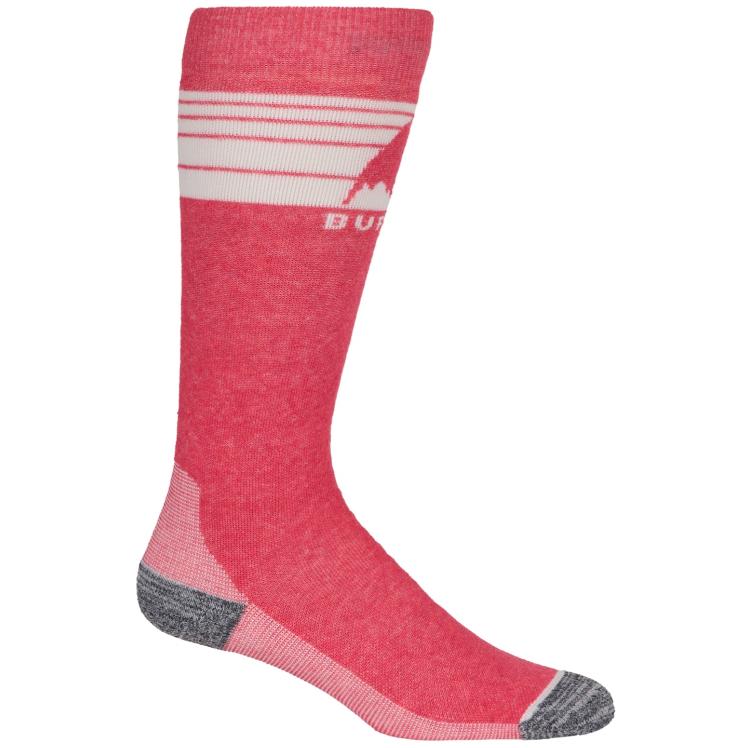 Burton Men's Emblem Midweight Snowboard Socks - Odor Resistant, Reinforced Calf-Length Ski Socks