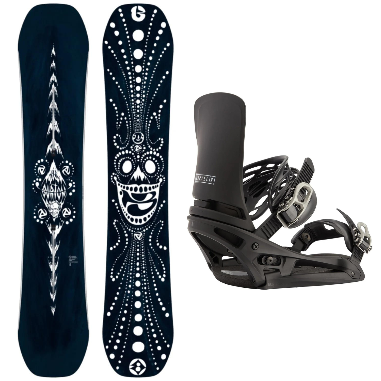 2024 Burton Free Thinker Snowboard Burton Cartel X EST Bindings