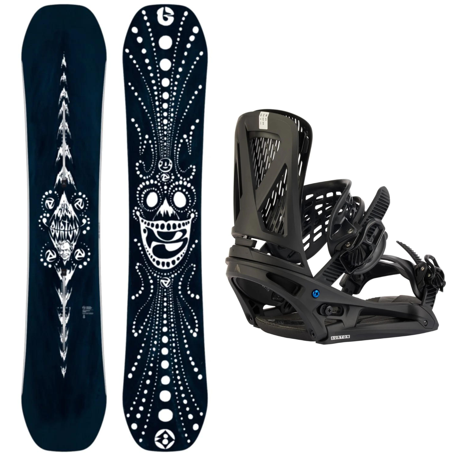 2024 Burton Free Thinker Snowboard Burton Genesis EST Bindings