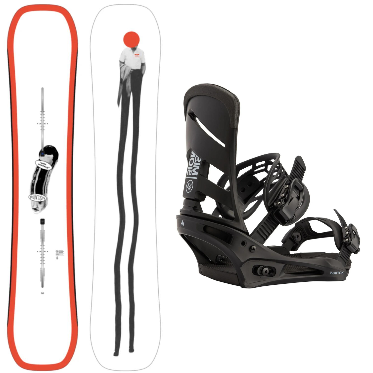 2024 Burton Good Company Snowboard Burton Mission Bindings Package