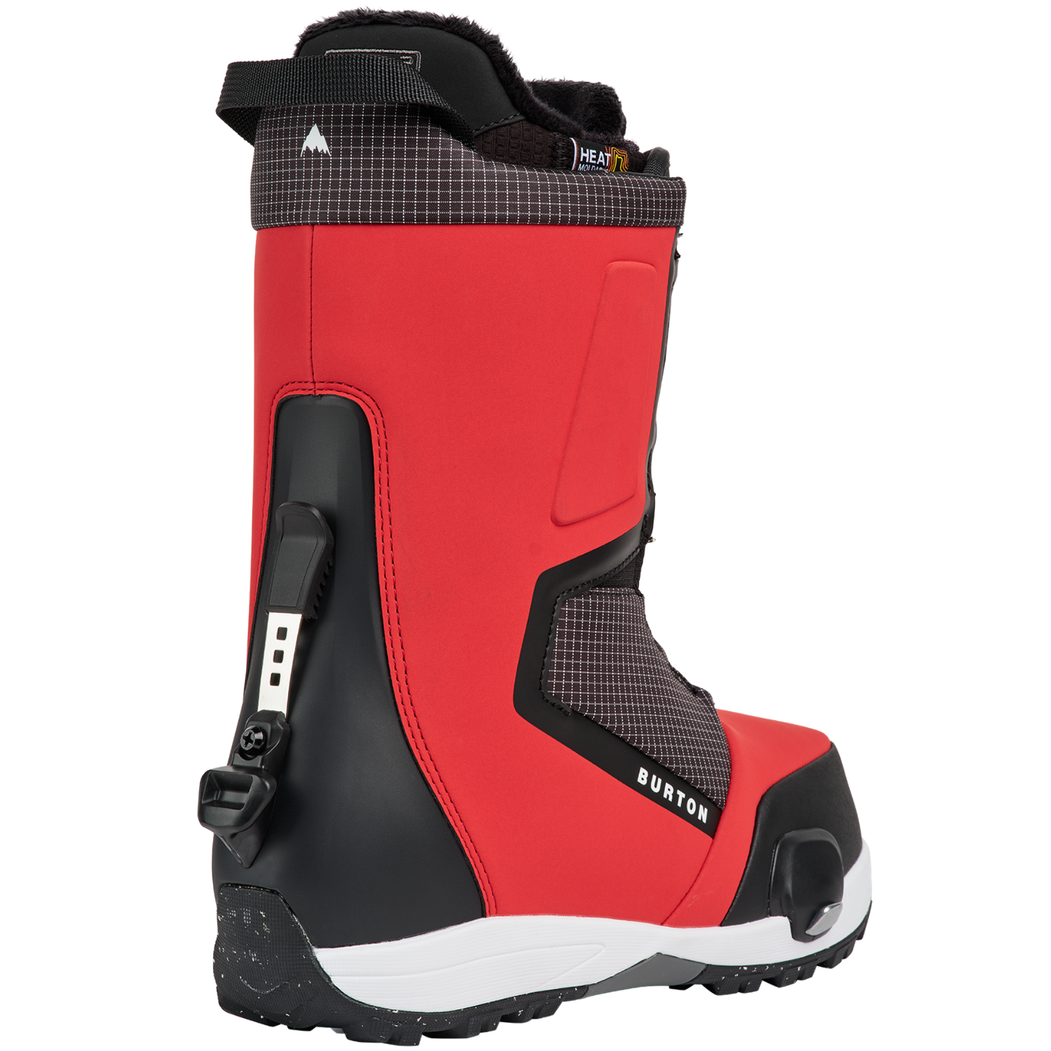GERANIUM RED GRID/BLACK