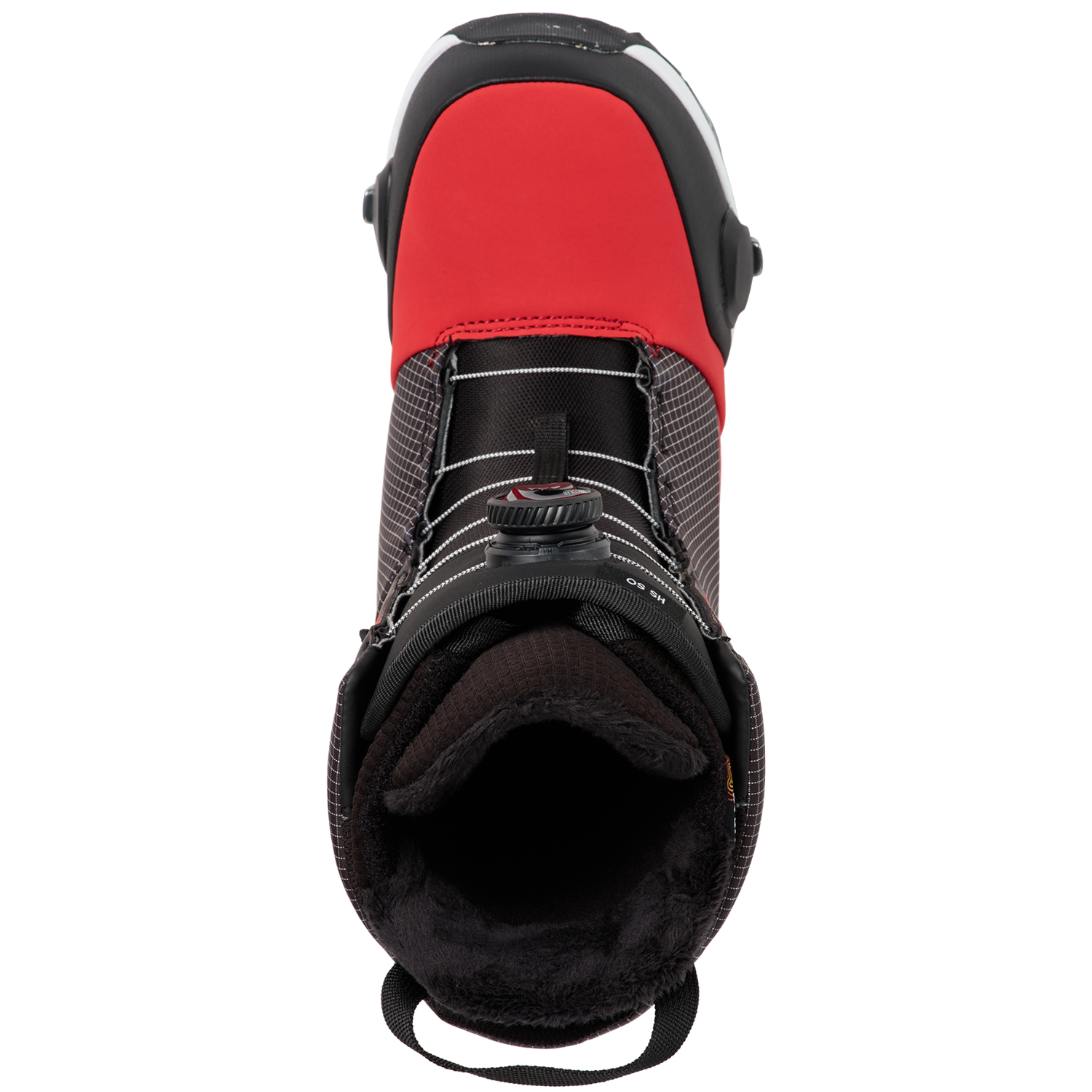 GERANIUM RED GRID/BLACK