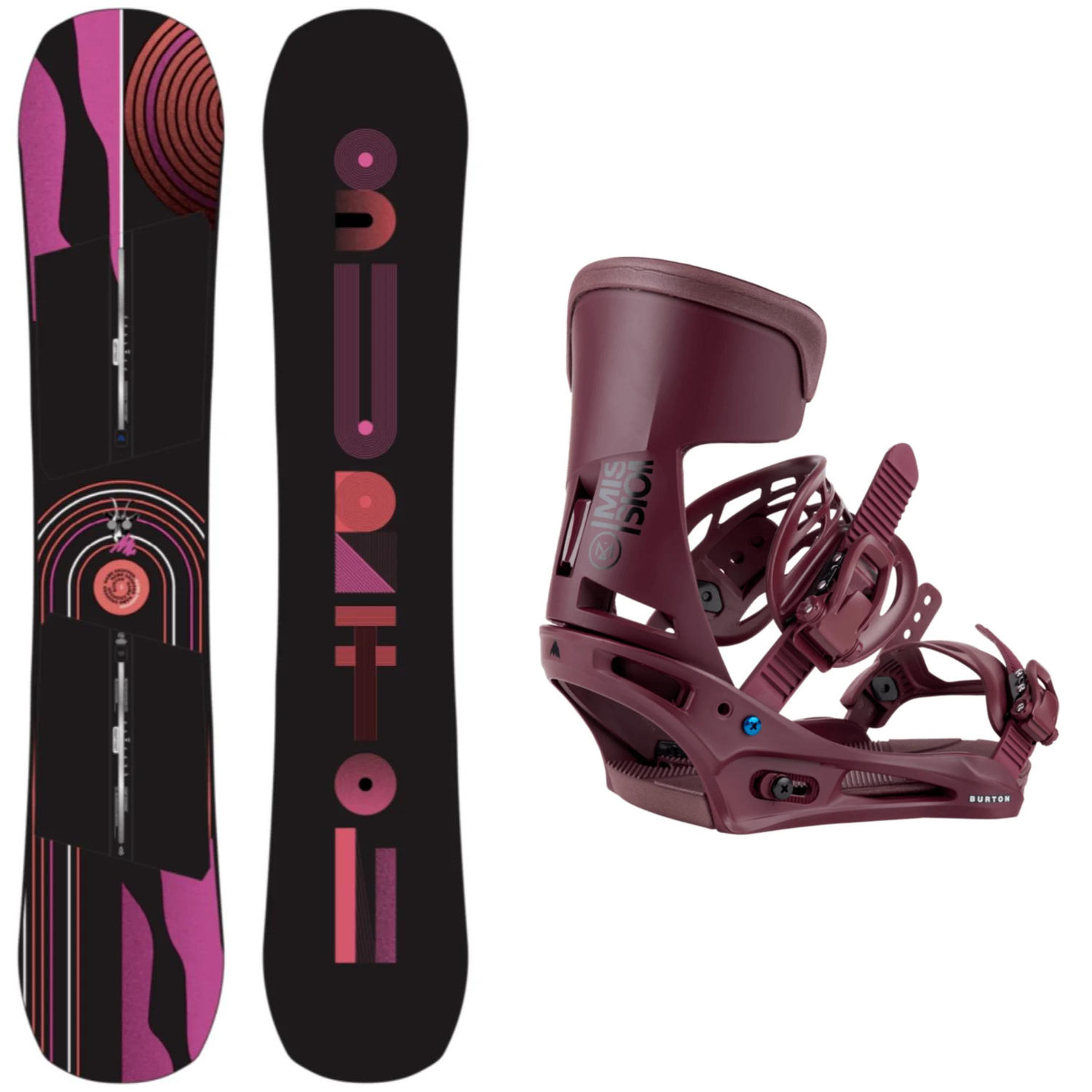 Burton Name Dropper 2024 + Burton Mission 2024 - Snowboard Package