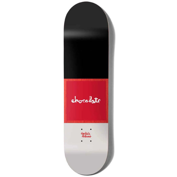 Chocolate Aikens Red Square Shaped Skateboard Deck