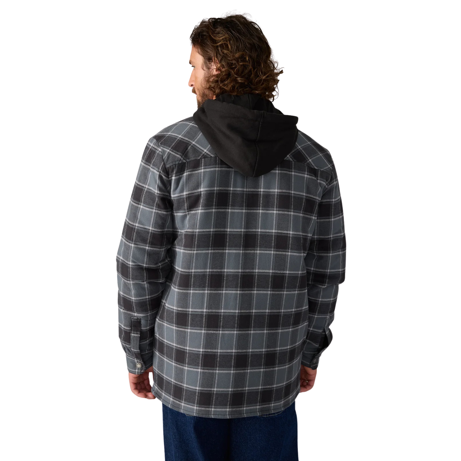 Dickies Water Repellent Flannel Hooded Shirt Jacket - Men's
