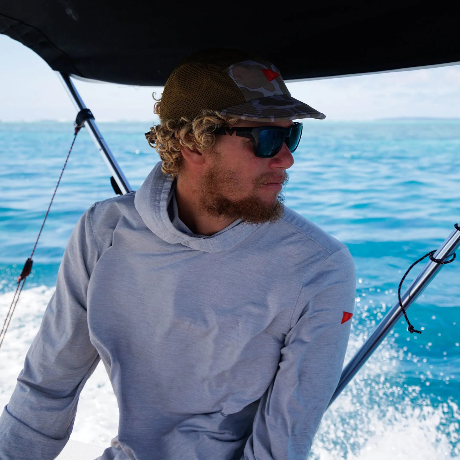 Florence Marine X Airtex Long Sleeve Hooded Shirt - Men's