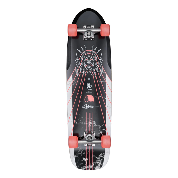 Globe Blazer Fuego Bamboo Red 32" Cruiser Skateboard Complete