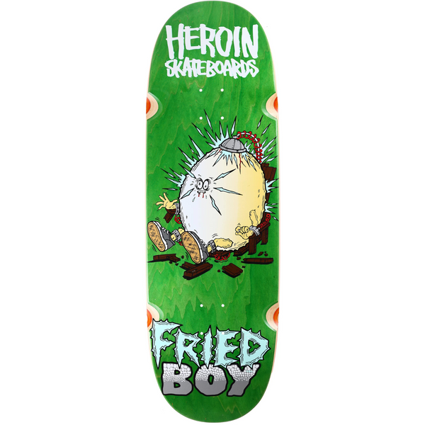 Heroin Team Fried Boy Wheel Wells Shaped Deck