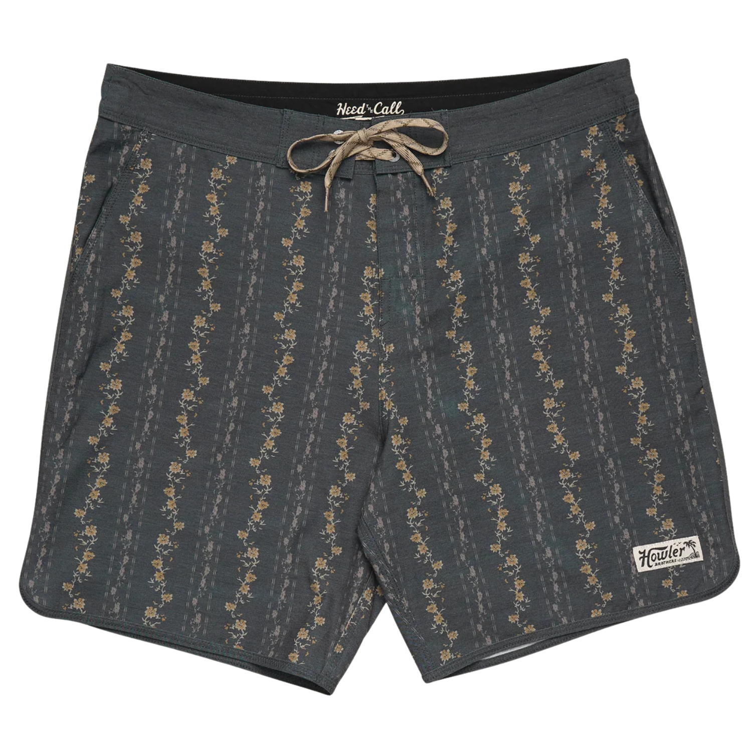 Hibiscus Ribbons: Antique Black