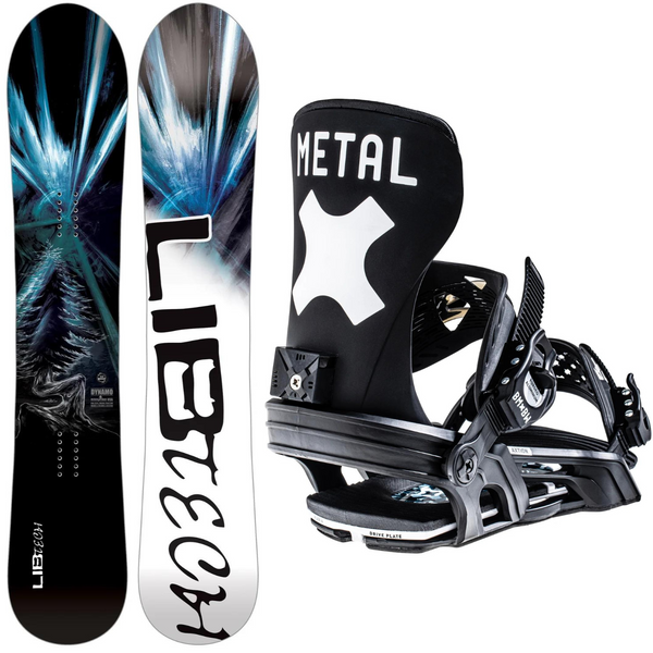 2024 Lib Tech Dynamo Snowboard + 2024 Bent Metal Axtion Snowboard Bindings Package