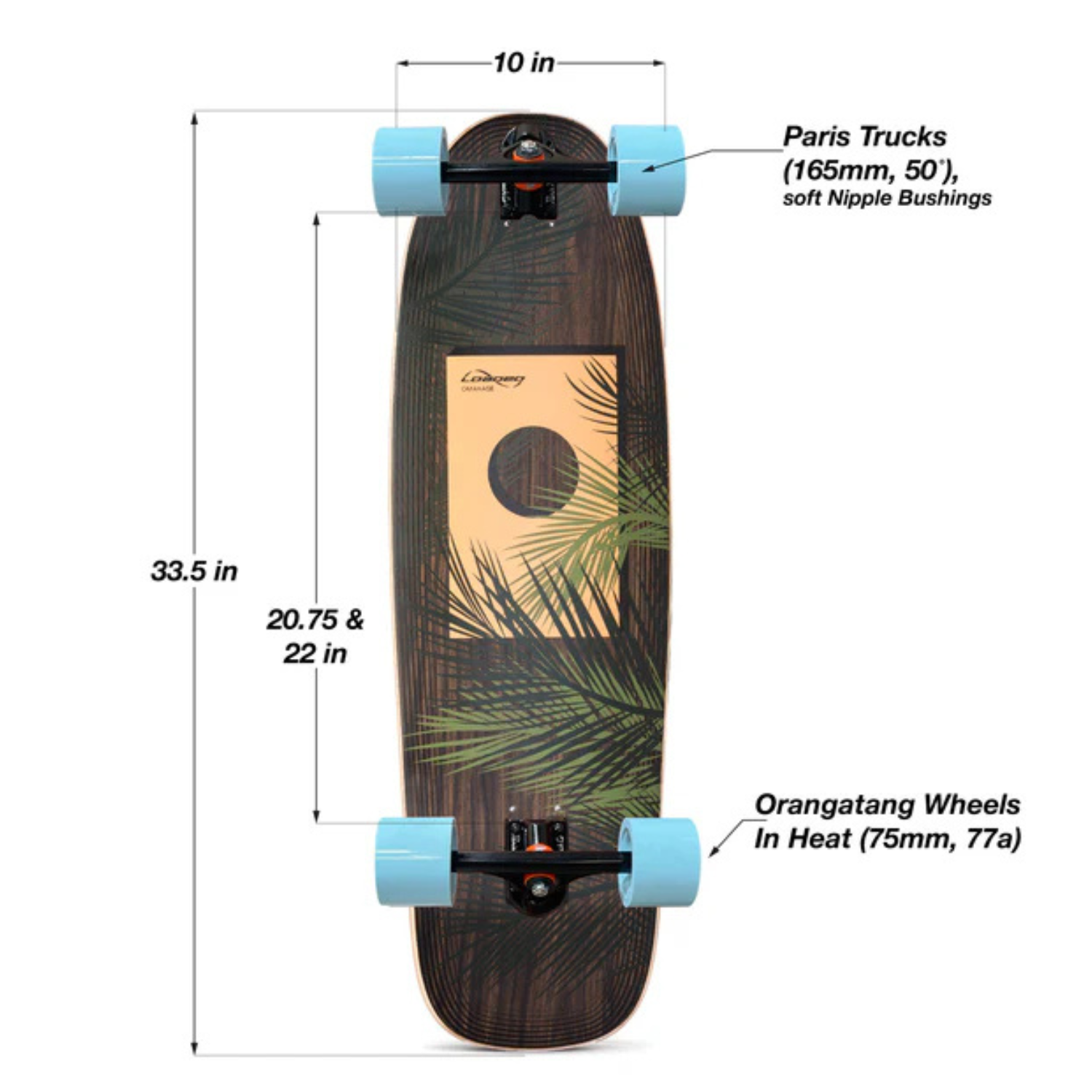 Loaded Omakase Palm Cruiser Complete Skateboard
