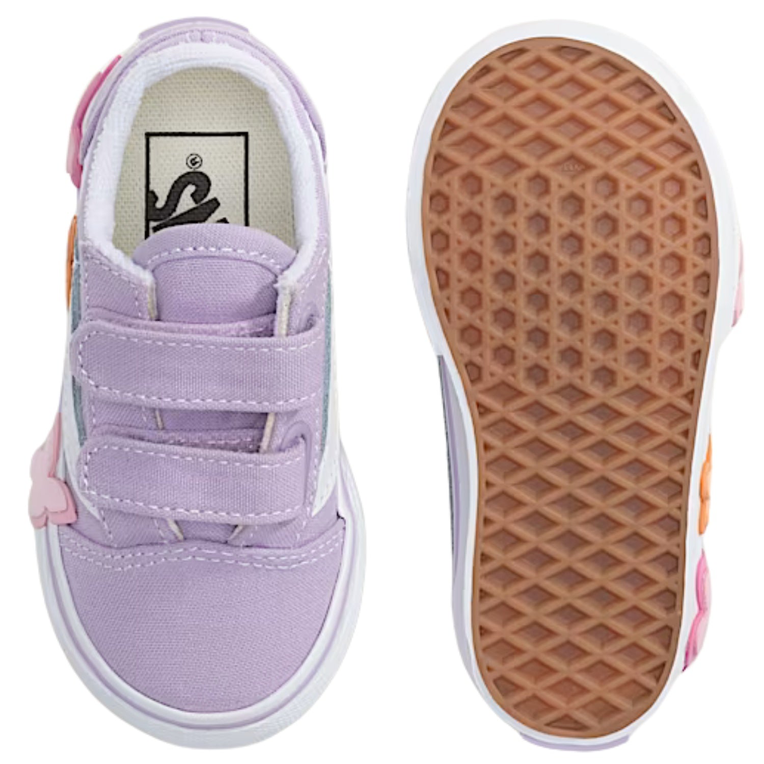 Vans Old Skool V Butterfly Toddler Shoes - Girls'