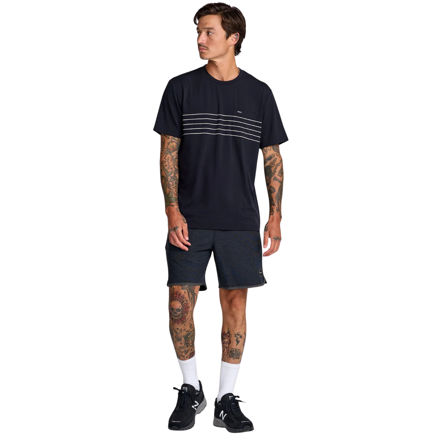 RVCA Balance Pocket Stripe Tee - Men's