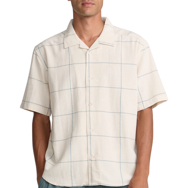 RVCA Vacancy Plaid SS Button Up Shirt - Men's