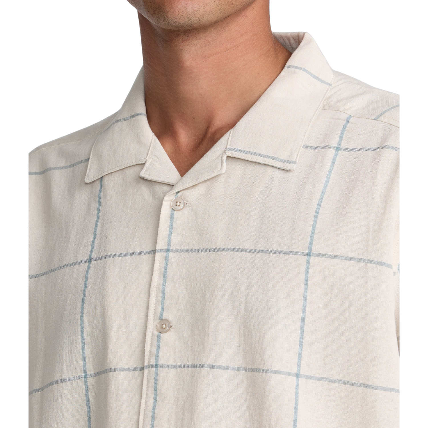 RVCA Vacancy Plaid SS Button Up Shirt - Men's