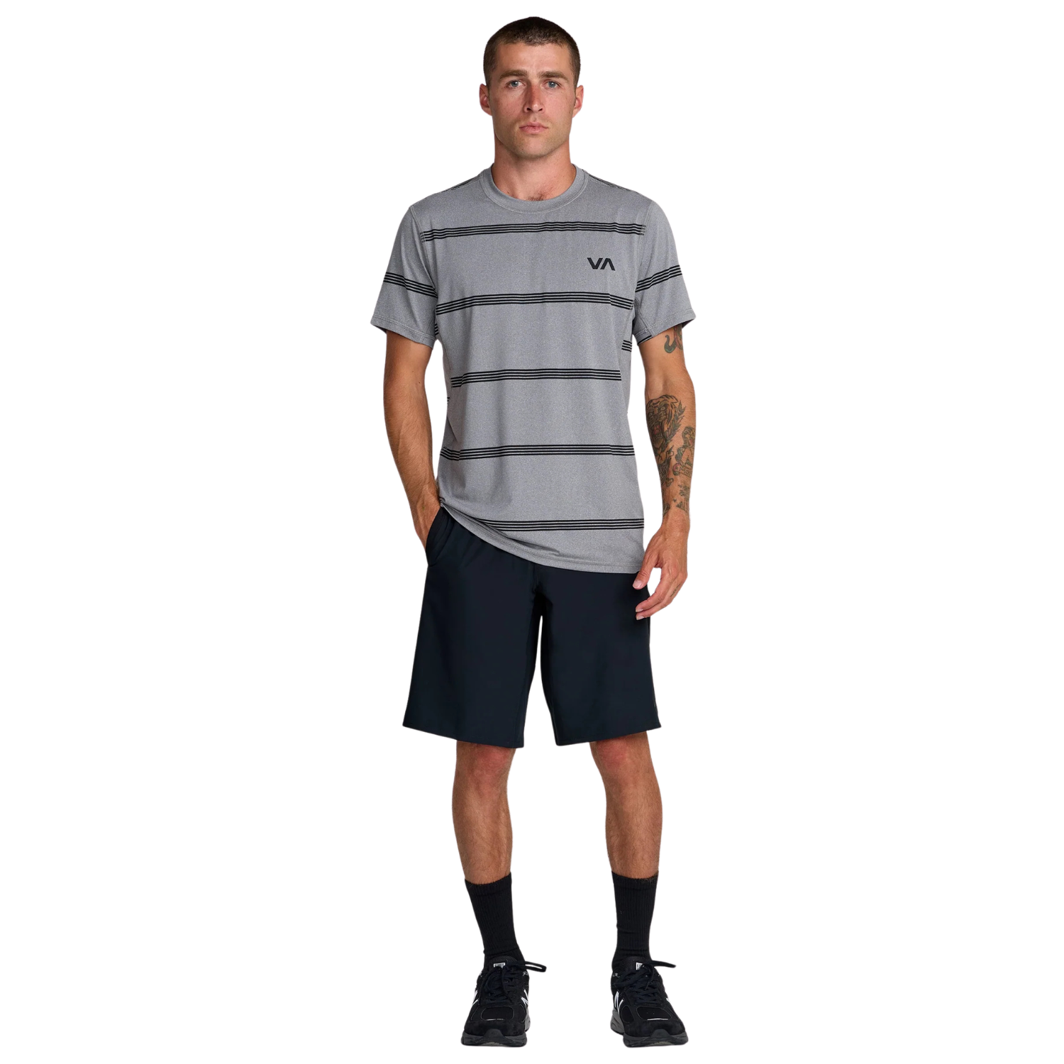 RVCA Sport Vent Stripe Tee - Men's