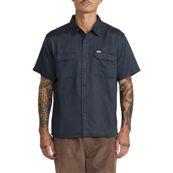 RVCA Vacancy Utility Short Sleeve Button Up Shirt - Men's