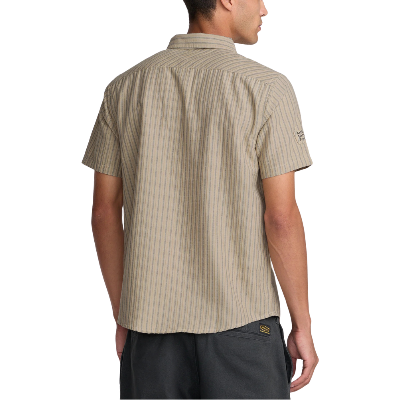 RVCA Archive Stripe SS Button Up Shirt - Men's