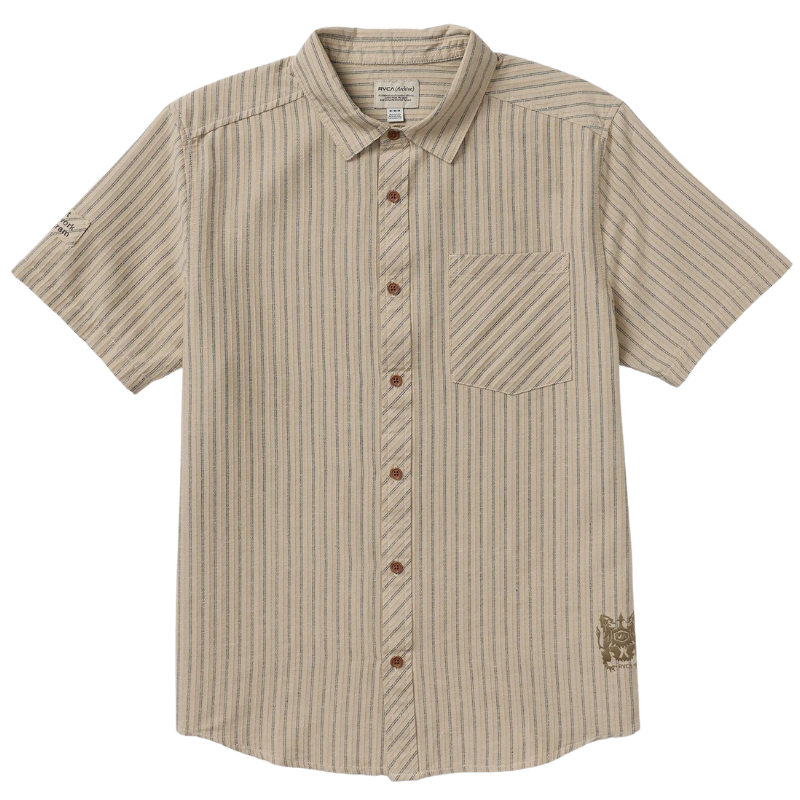 RVCA Archive Stripe SS Button Up Shirt - Men's