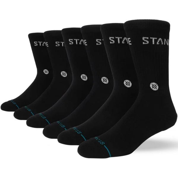 Stance Origin 6 Pack Crew Socks - Men's