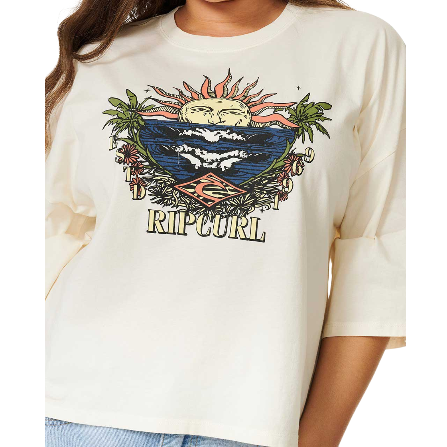 Rip Curl Shore Break Heritage Crop Tee - Women's