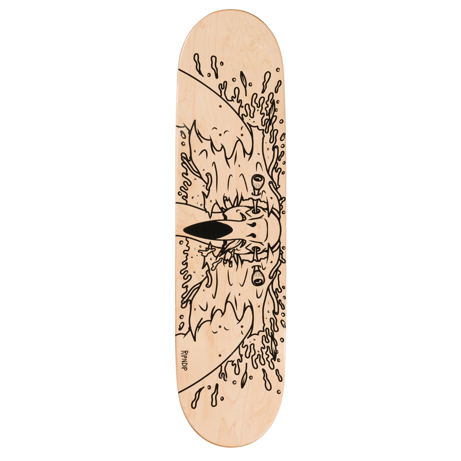 Rip n Dip Skull Face Flamingo Skateboard Deck