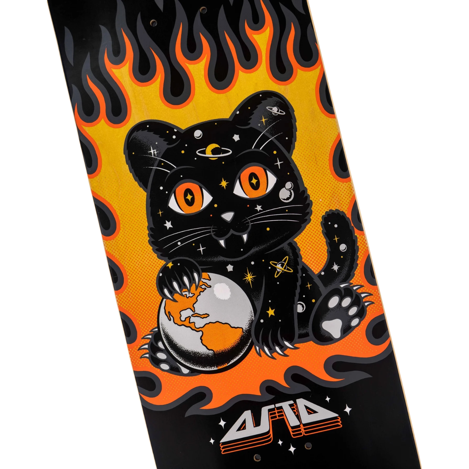 Santa Cruz Asta Space Kitten Twin Pro Skateboard Deck