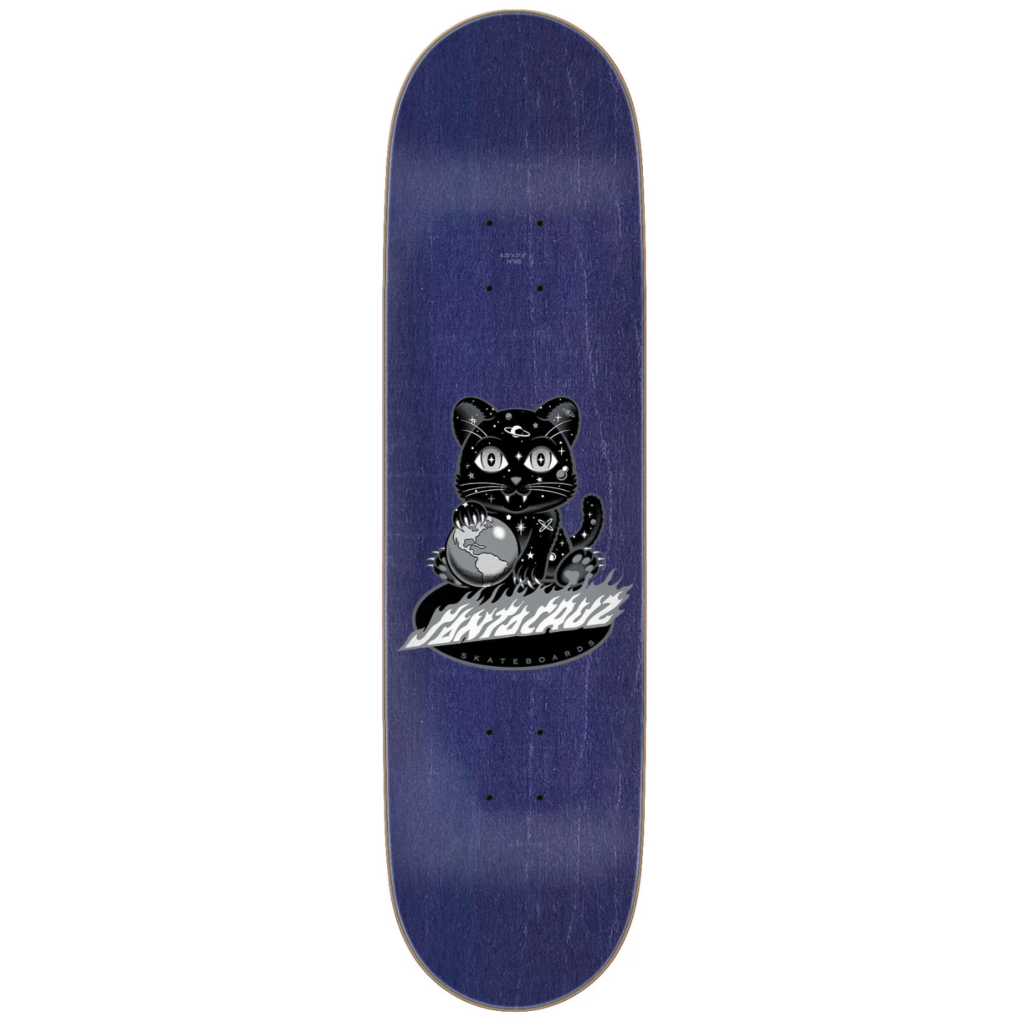 Santa Cruz Asta Space Kitten Twin Pro Skateboard Deck