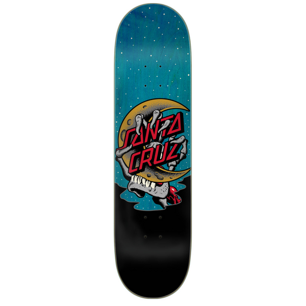 Santa Cruz Crescent Bone Hand Skateboard Deck
