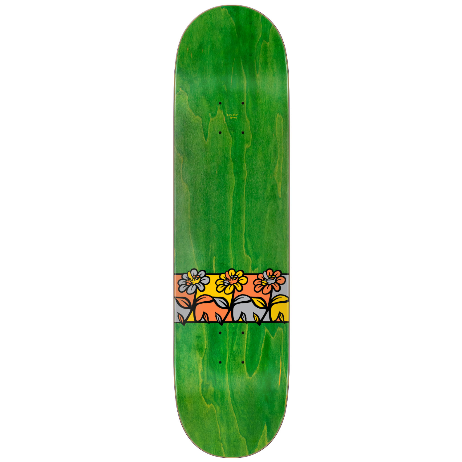 Santa Cruz Delfino Flower Crew Pro Skateboard Deck