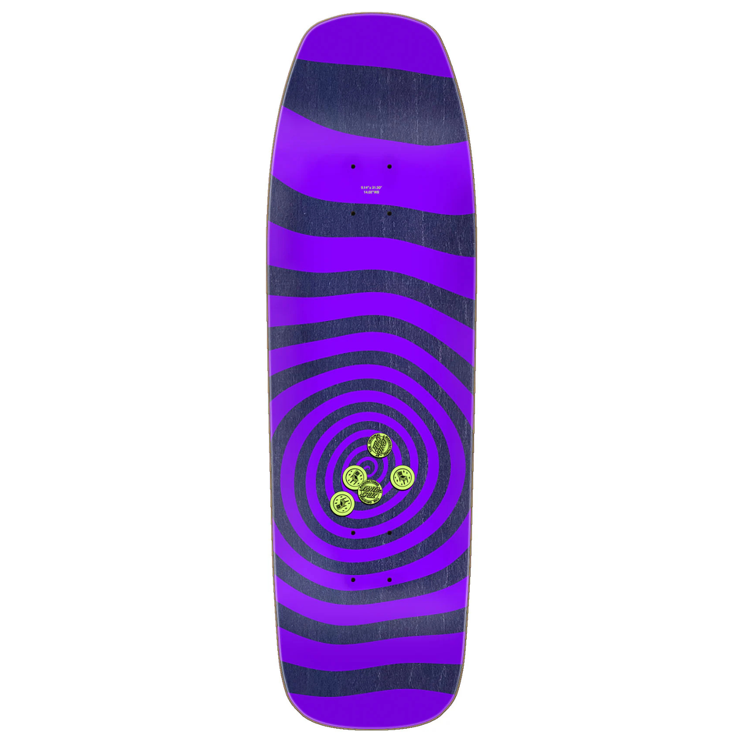 Santa Cruz Delfino Pinball Vision Pro Shaped Deck
