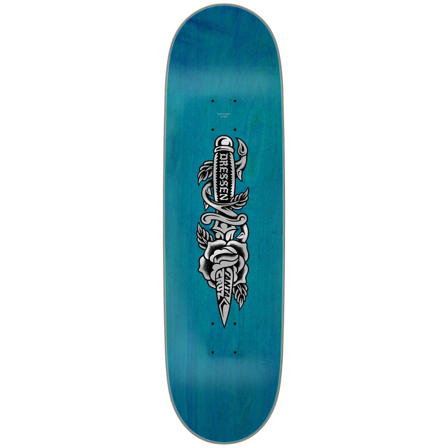 Santa Cruz Dressen Rose Dagger Pro Skateboard Deck