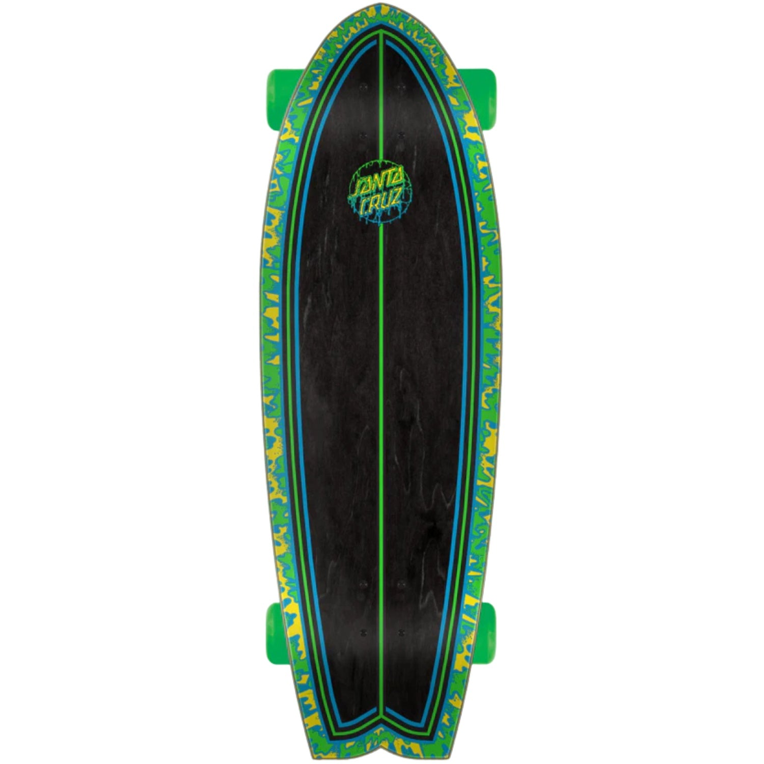 Santa Cruz Toxic Dot 8.8in x 27.7in Shark Complete Skateboard