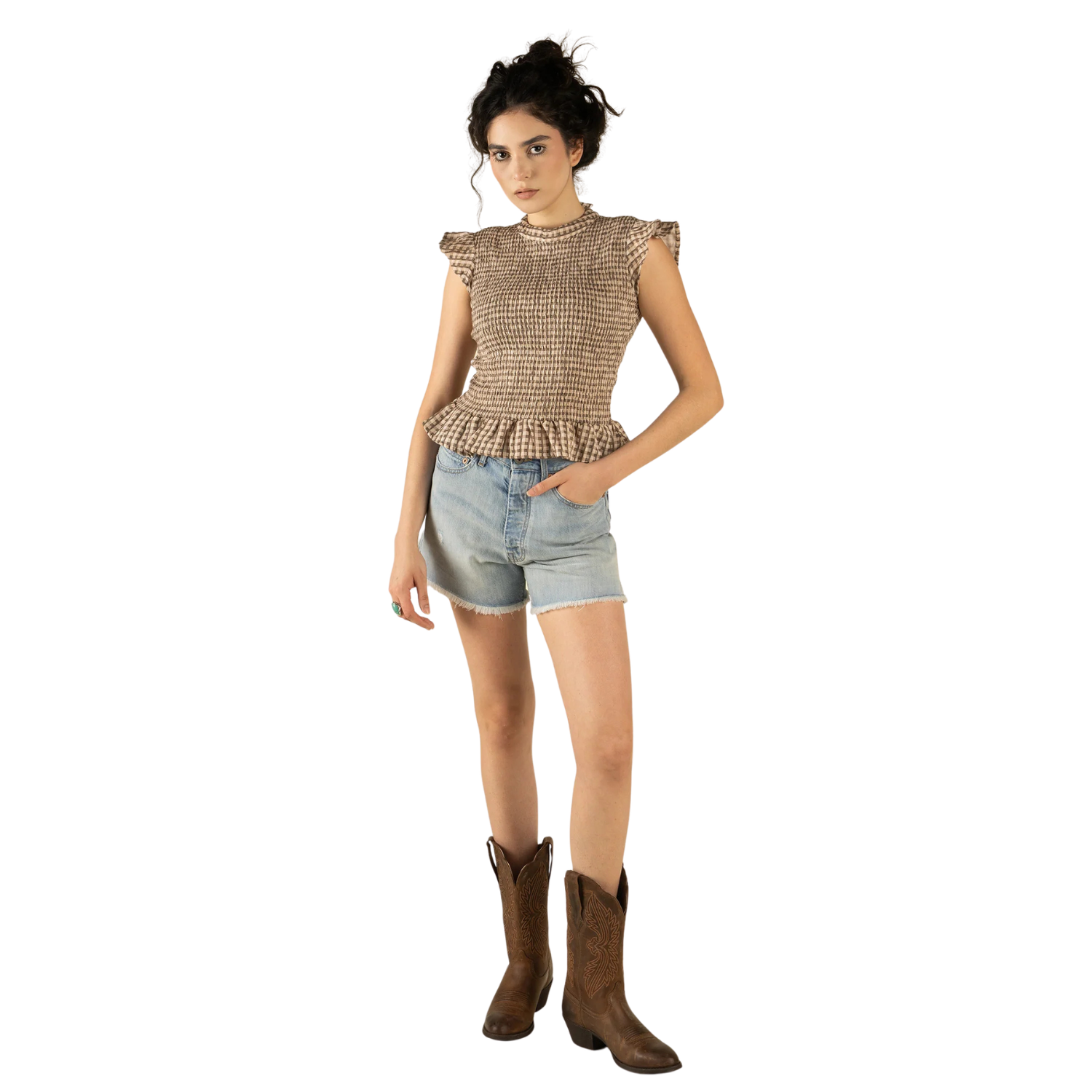 Sendero Junia Low Waist Denim Short - Women's